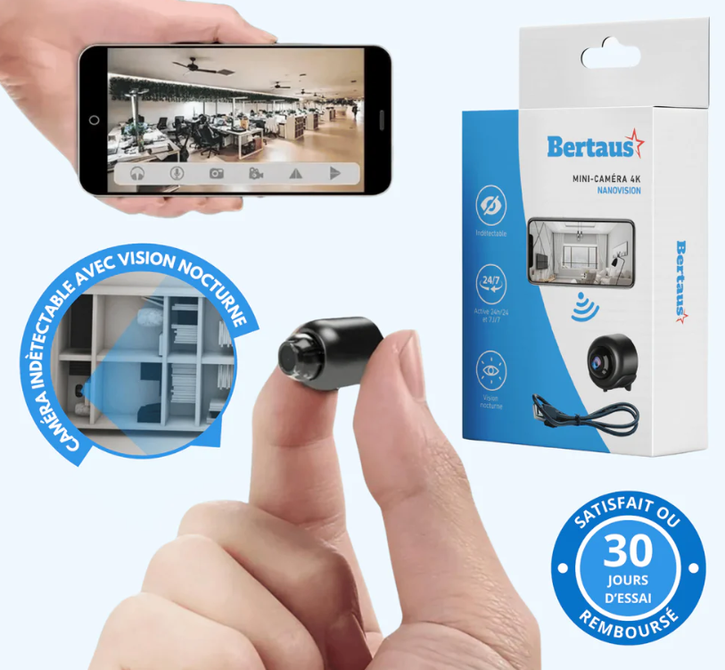 Mini‑caméra 4k Sans Fil