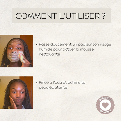 Lingettes Nettoyantes au Curcuma & Acide Kojique (50 pièces)